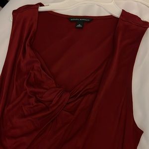 Banana Republic Red Knot Sleeveless Blouse, Size M